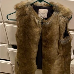 Faux fur vest